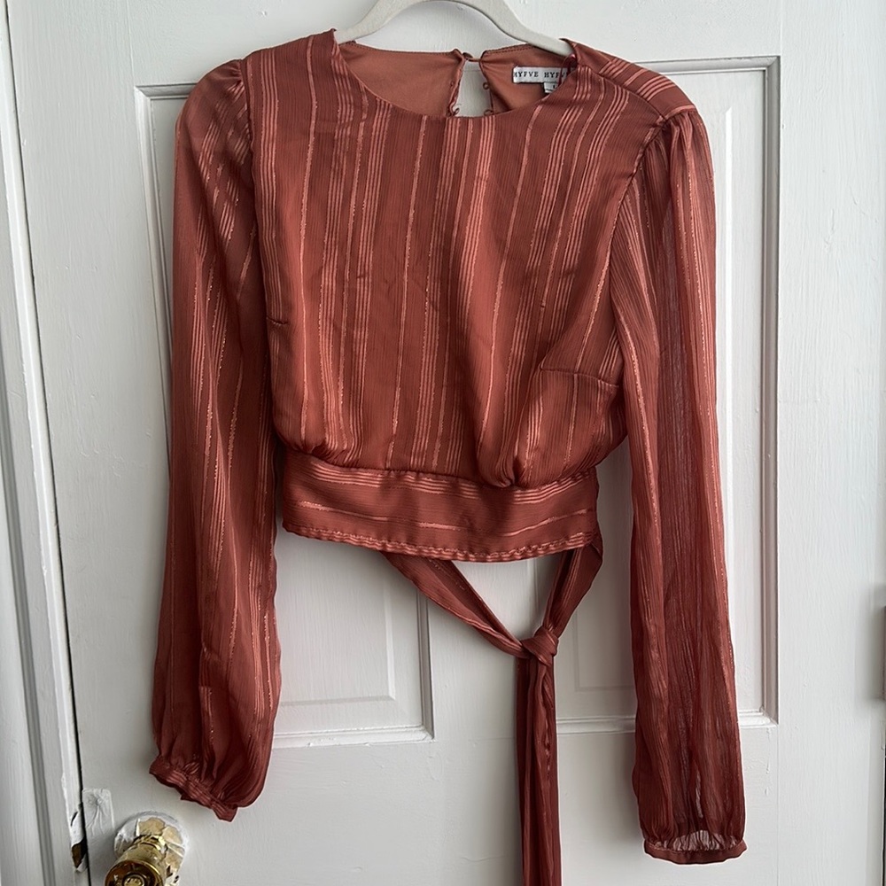 Open Back Long Sleeve Top